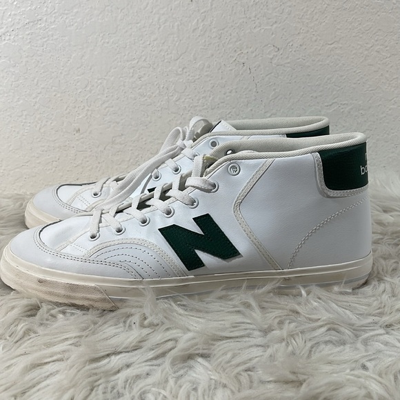 New Balance 213 White & Forest Green Skate Shoes Size 13 - Picture 3 of 11